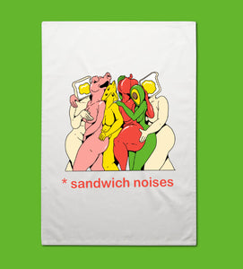 Sandwich noises Tea Towel.