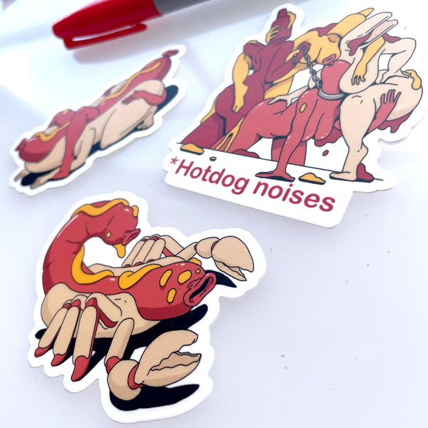 Hotdog Noises Sticker Pack